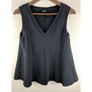 Kate Spade Saturday Black V-neck Flared Blouse